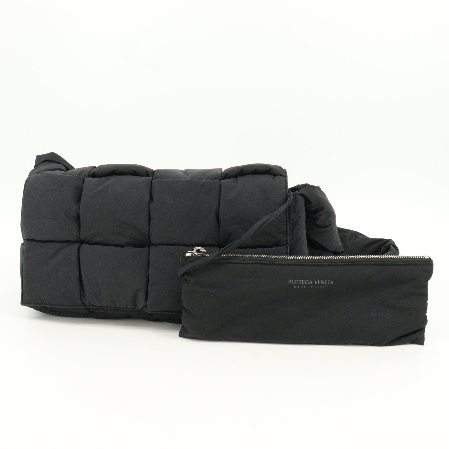 Padded Tech Cassette Nylon Shoulder Bag Black