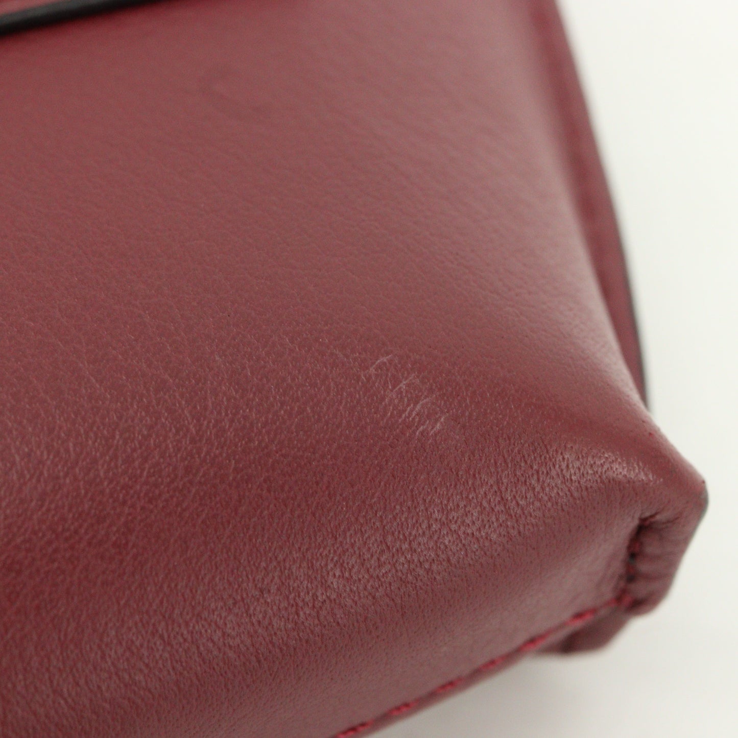 Leather elephant pocket Bordeaux