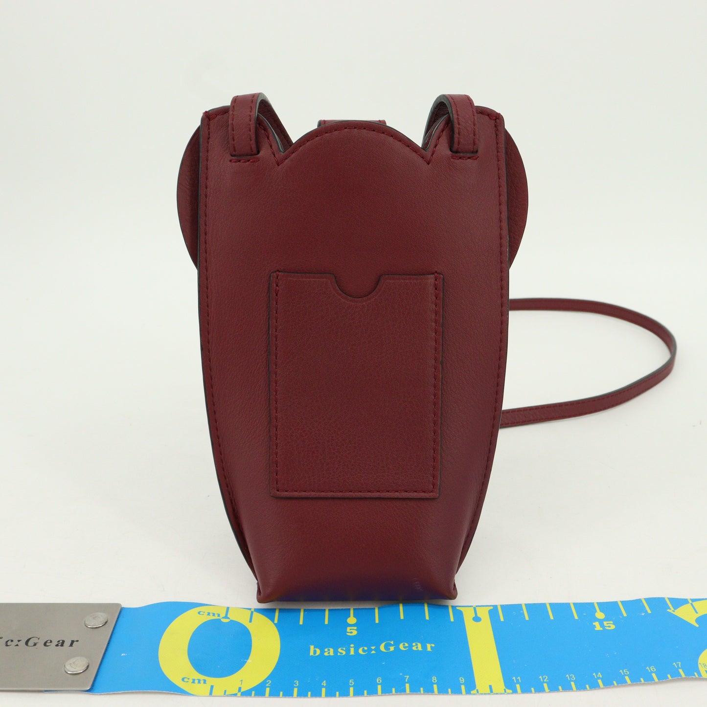 Leather elephant pocket Bordeaux