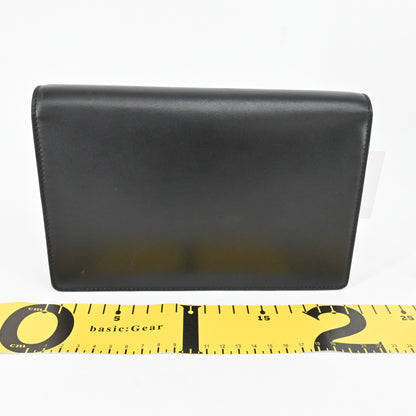 Saddle Long Wallet Black