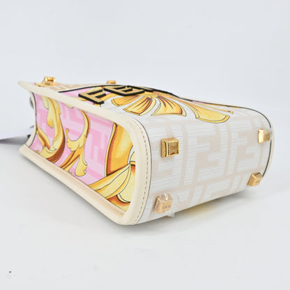 Fenderche Sunshine Shopper Small Gold x White