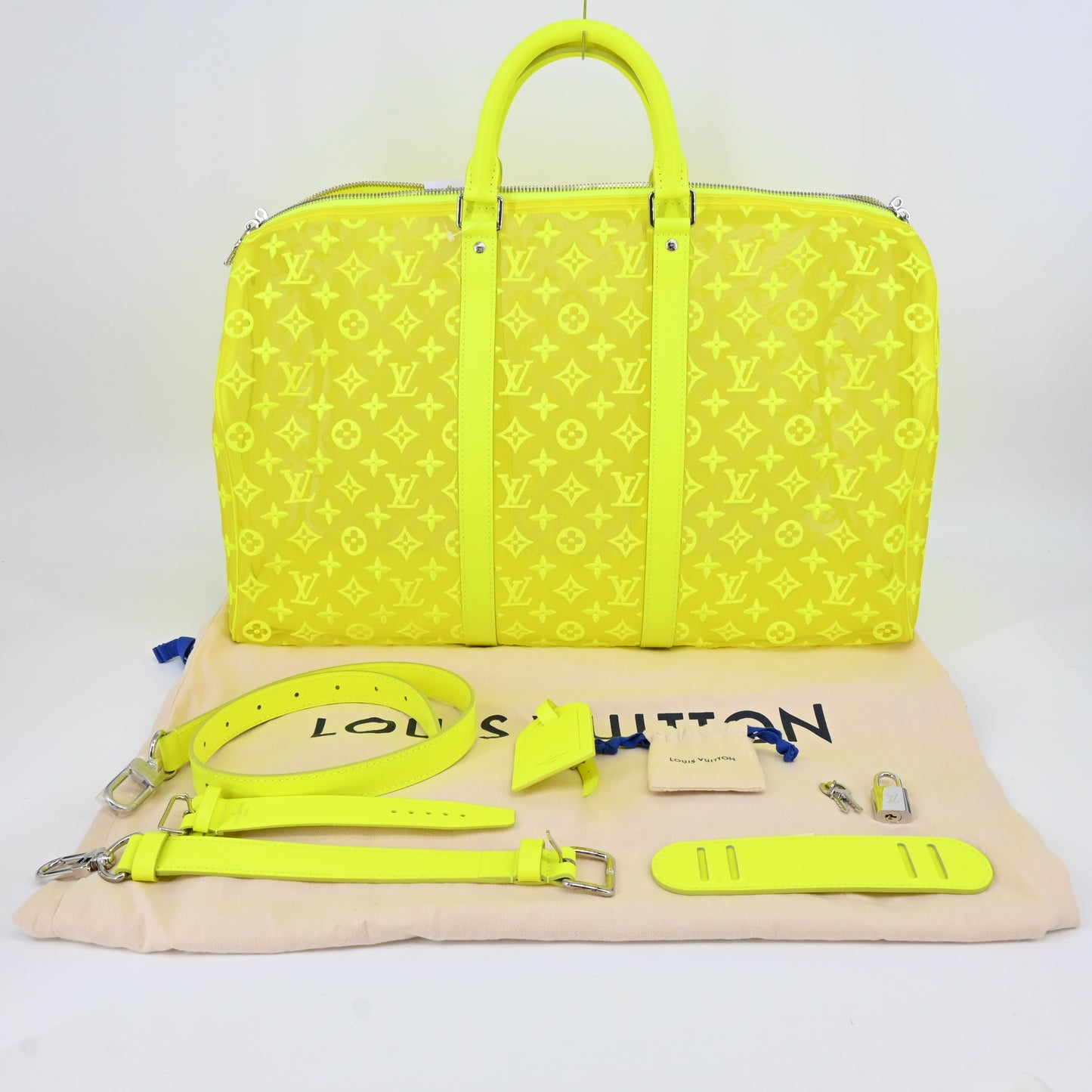 Mono See-Through Keepall 50 Yellow DR2159