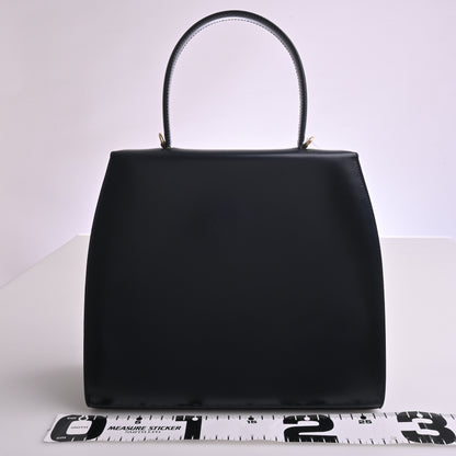 Calf 2WAY Handbag Black