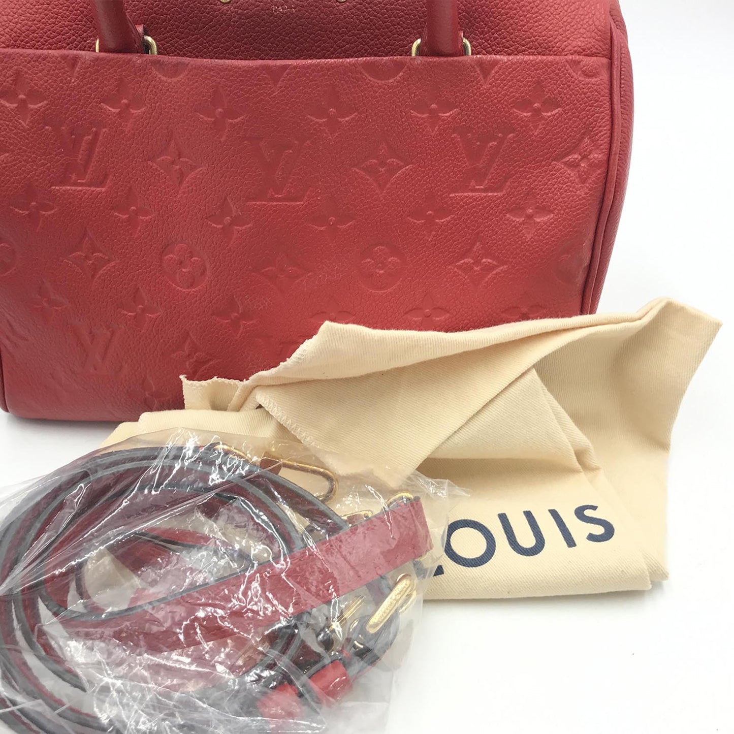 Louis Vuitton Speedy Bandouliere 25 Monogram Empreinte Leather