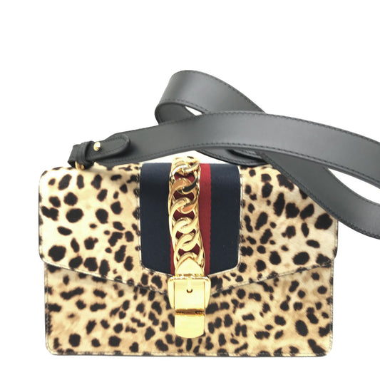 Gucci - Sylvie Shoulder Bag Leopard Print