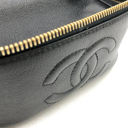 Chanel - Black Caviar Skin Vanity Bag