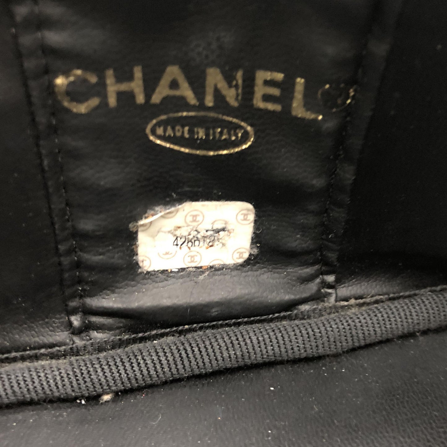 Chanel - Black Caviar Skin Vanity Bag