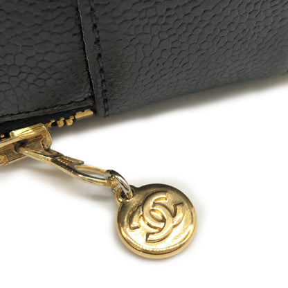 Chanel - Black Caviar Skin Vanity Bag