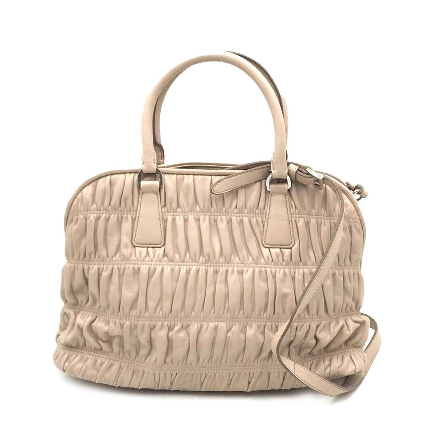 Prada Gaufre-Stitched Leather Tote Bag