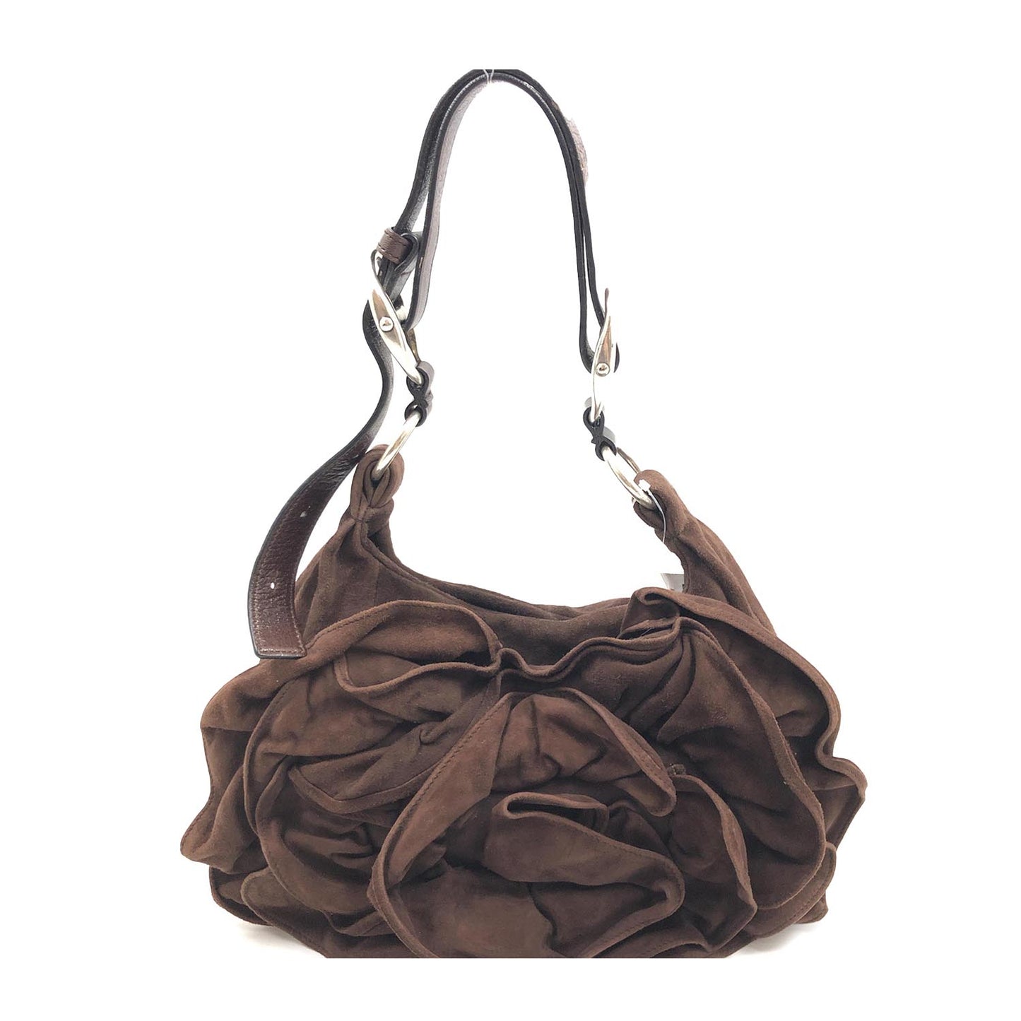 Yves Saint Laurent Suede Nadja Rose Petal Bag