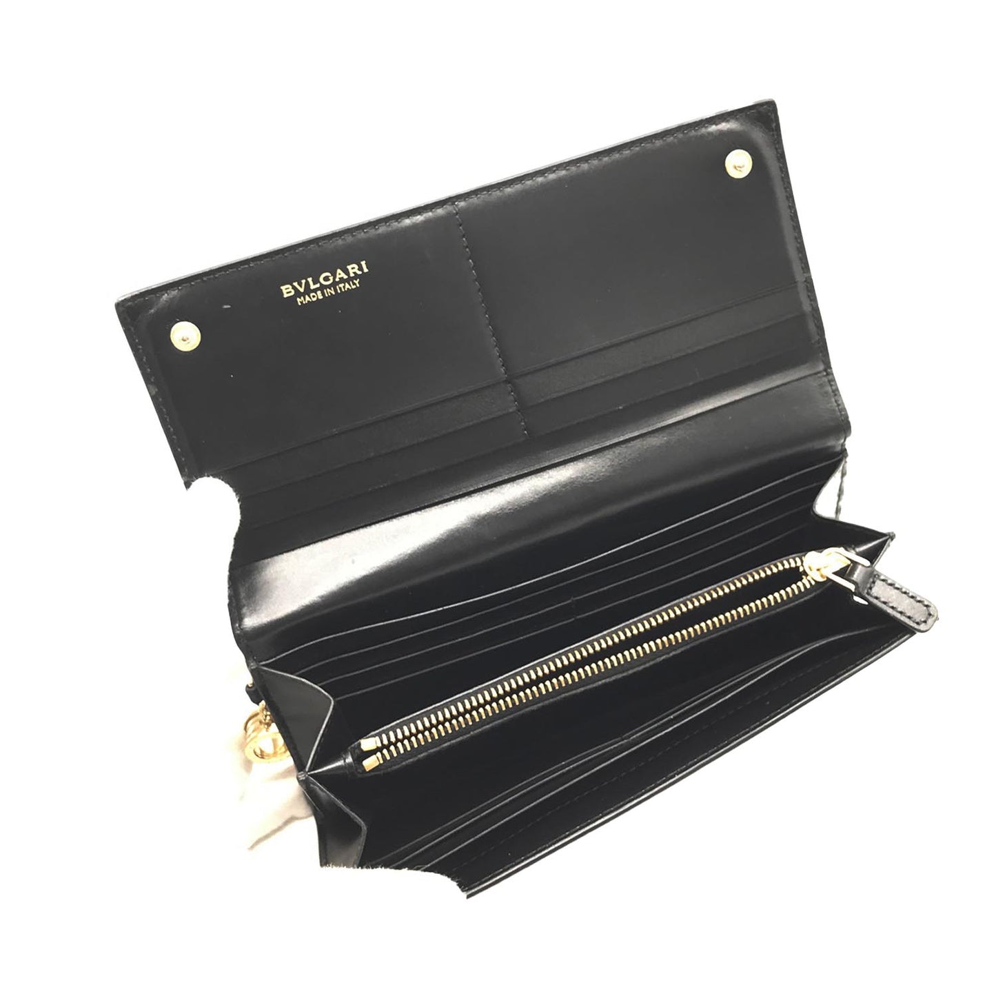 Bulgari Leather Long Wallet