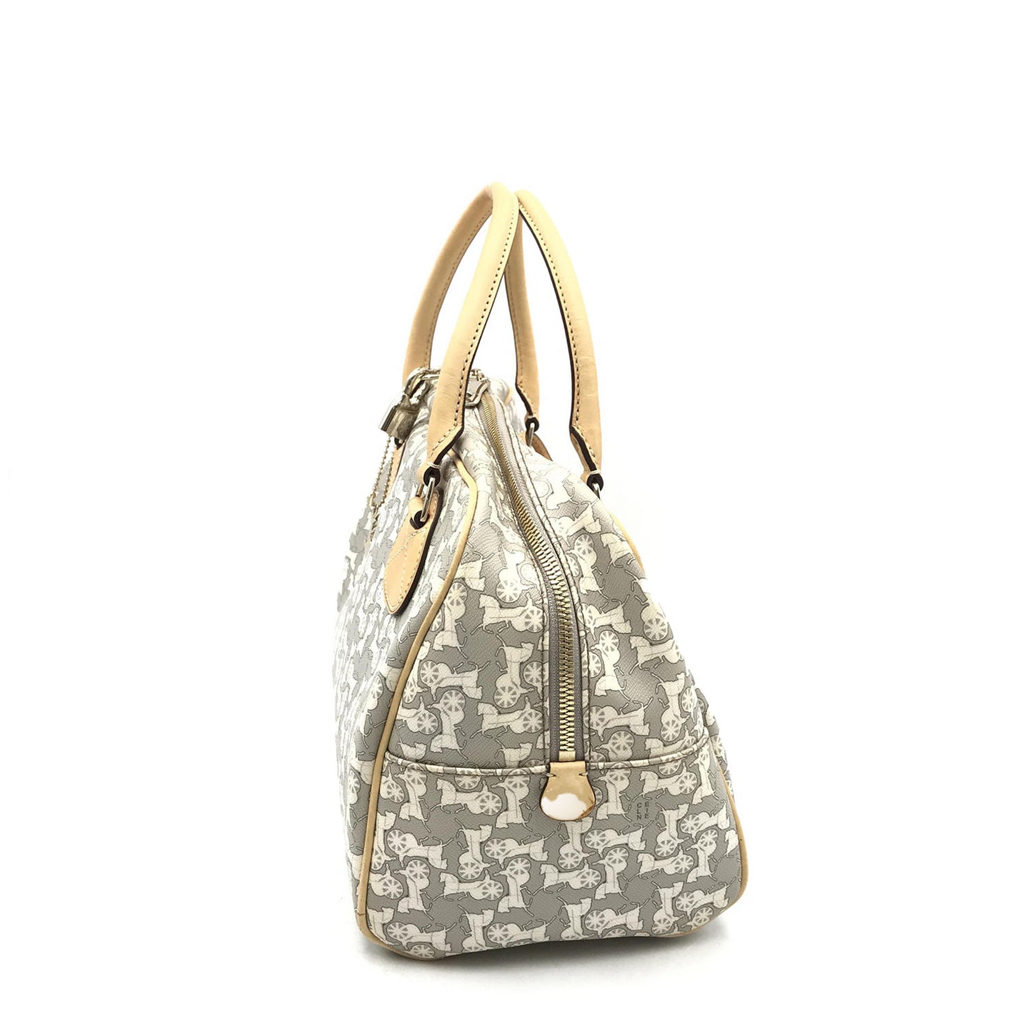 Celine Saluki Carriage Pattern Mini Handbag