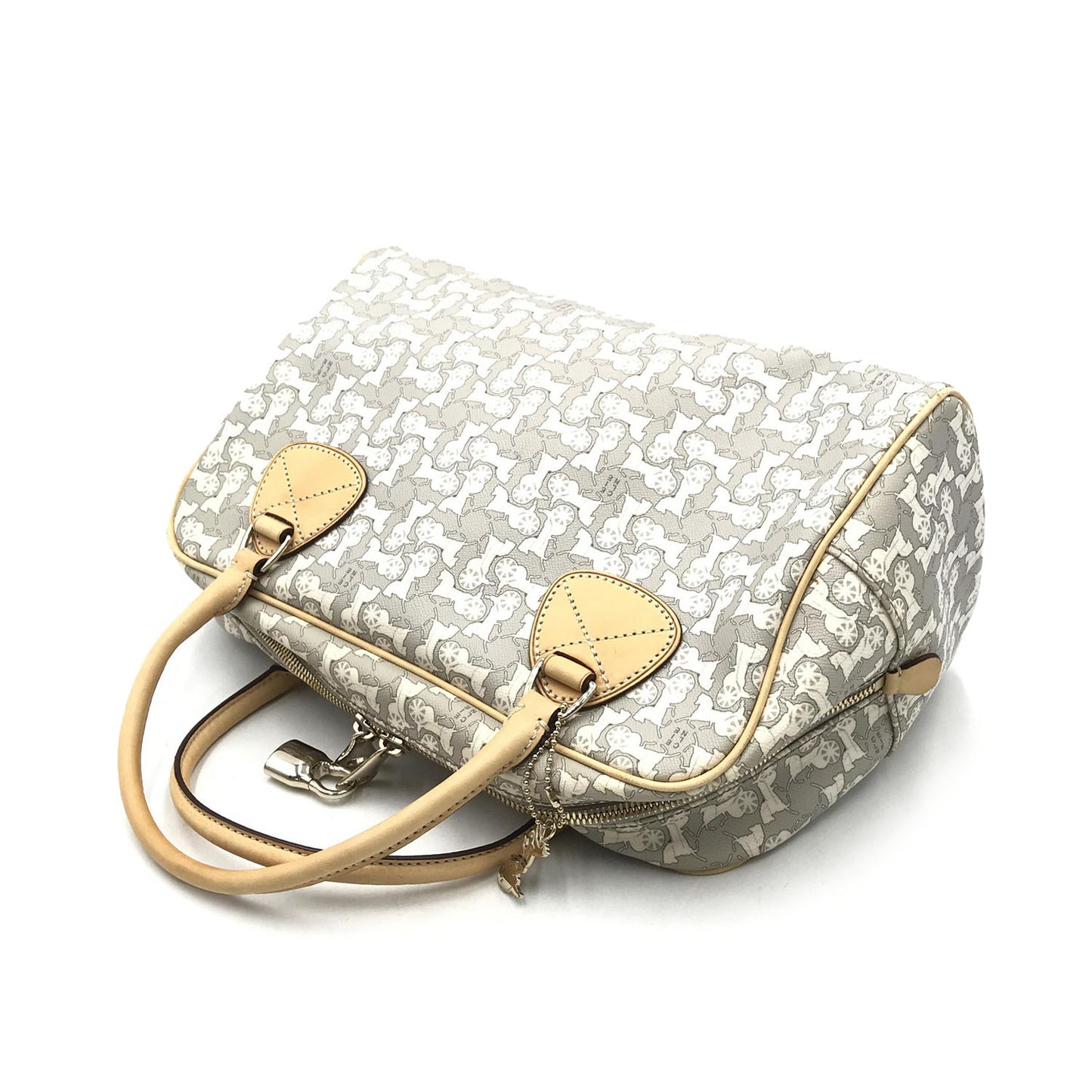 Celine Saluki Carriage Pattern Mini Handbag