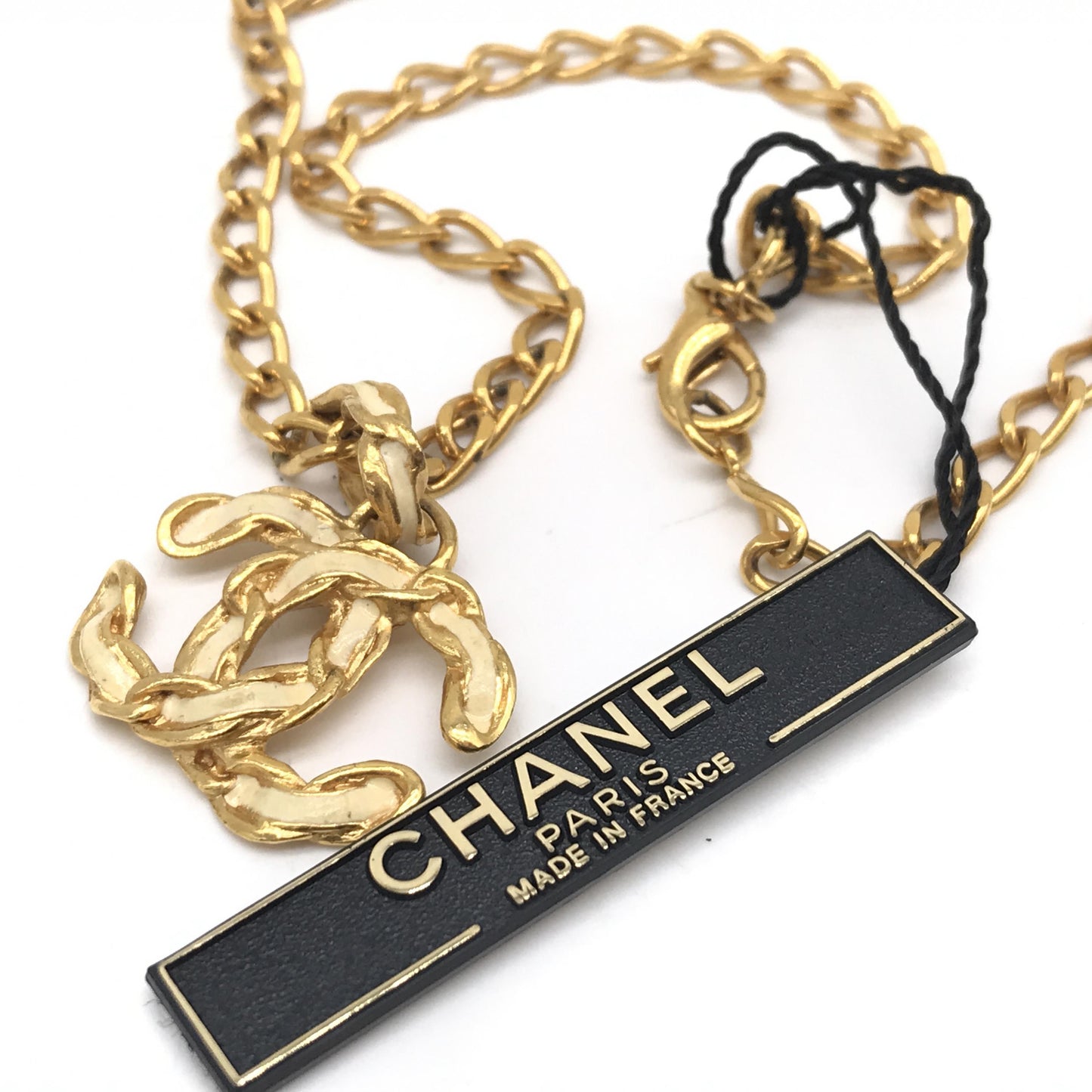 Chanel CC Necklace Matte Gold