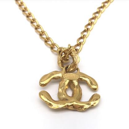 Chanel CC Necklace Matte Gold