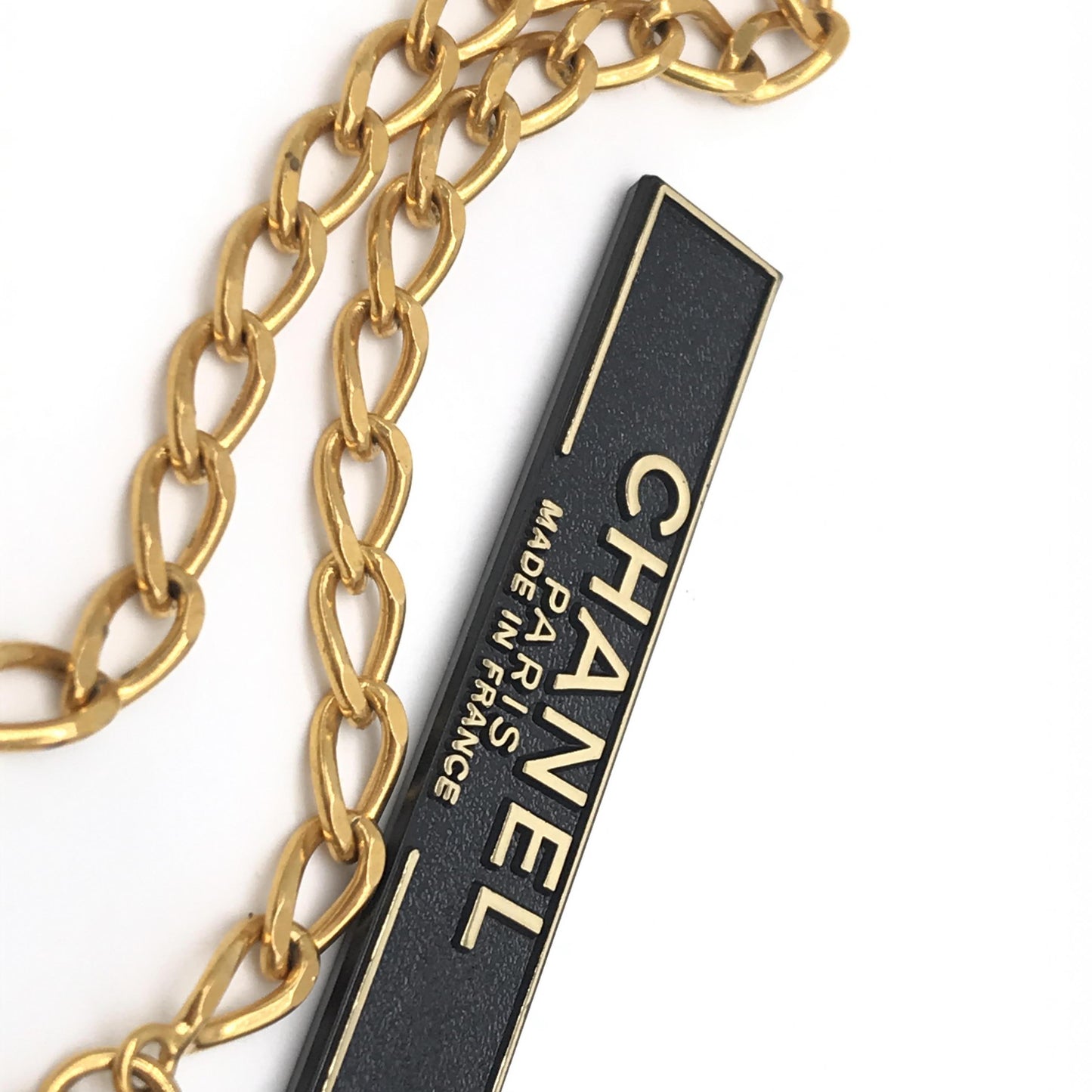 Chanel CC Necklace Matte Gold