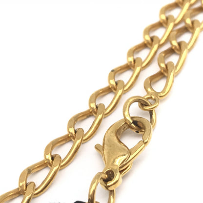 Chanel CC Necklace Matte Gold