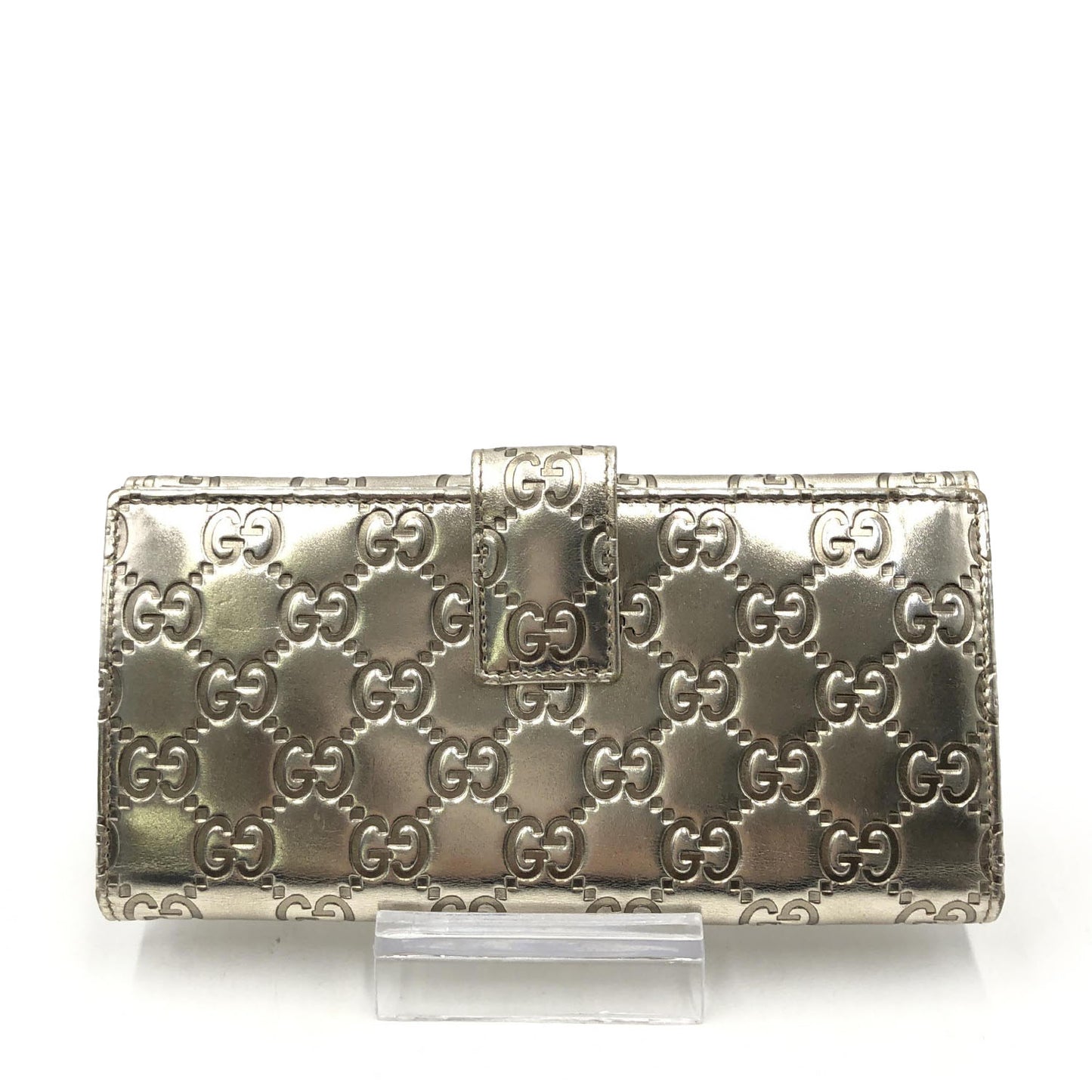 Gucci Guccissima Calfskin Continental Flap Wallet