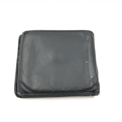 Balenciaga Logo Print Leather Wallet