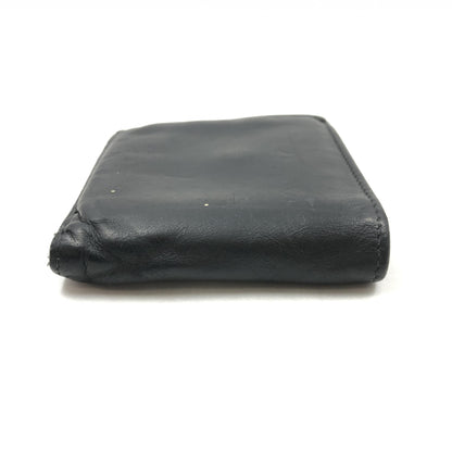 Balenciaga Logo Print Leather Wallet