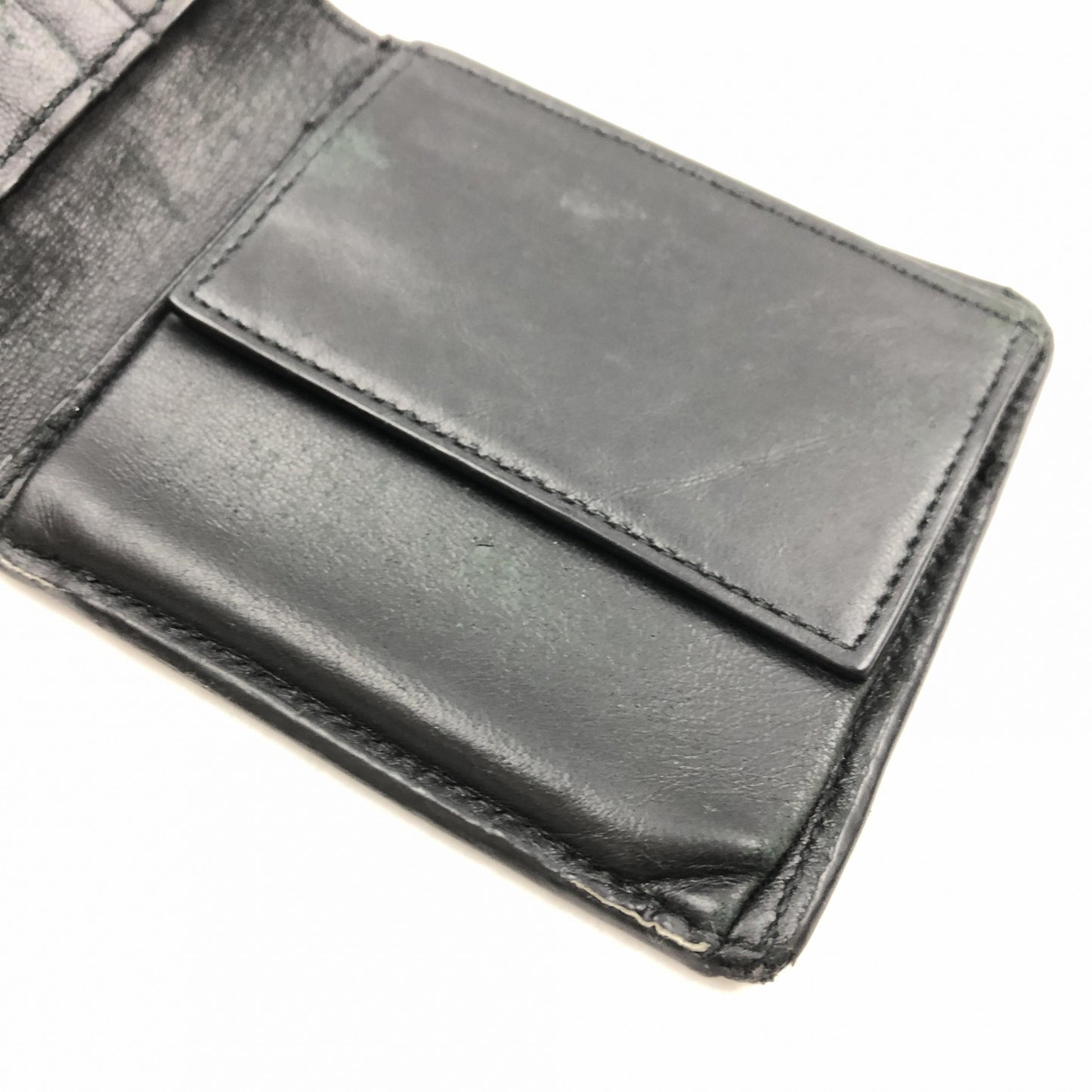 Balenciaga Logo Print Leather Wallet