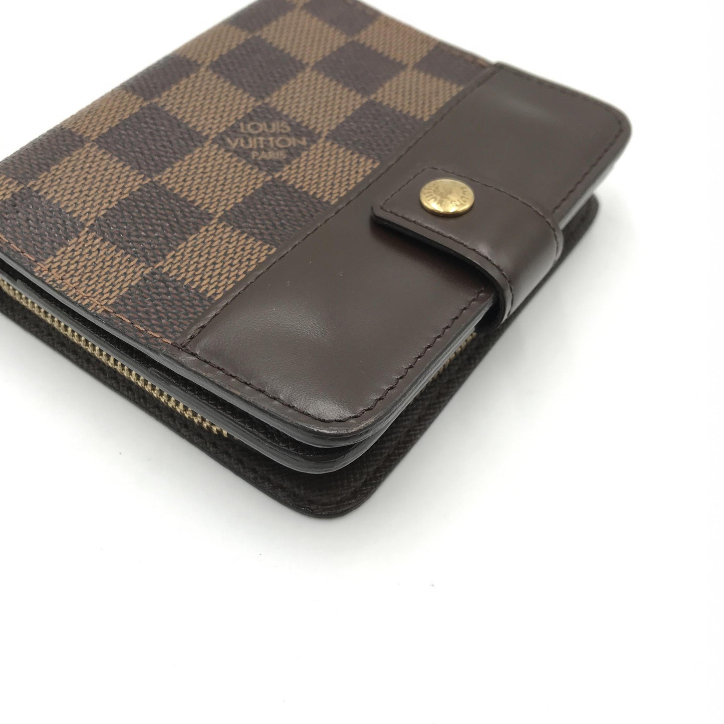 Louis Vuitton Damier Ebene Compact Zip Wallet