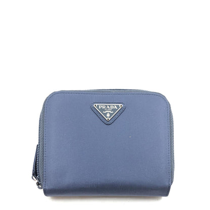 Prada Nylon Compact Zip Wallet