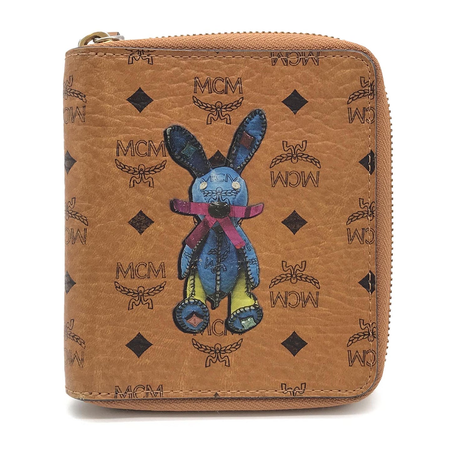 MCM Visetos Rabbit Passport Holder