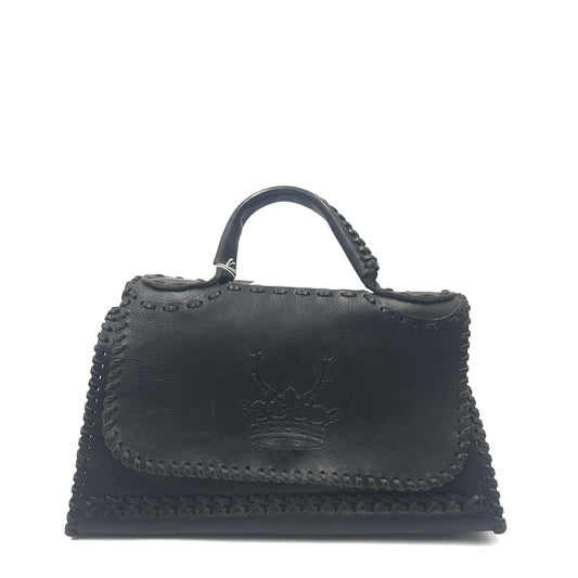Fendi Setaria crown logo woven handbag