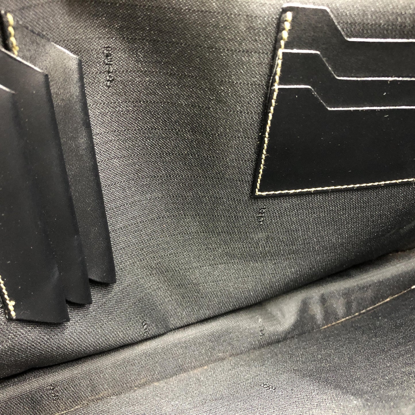 Fendi Pequin Coated Canvas Clutch