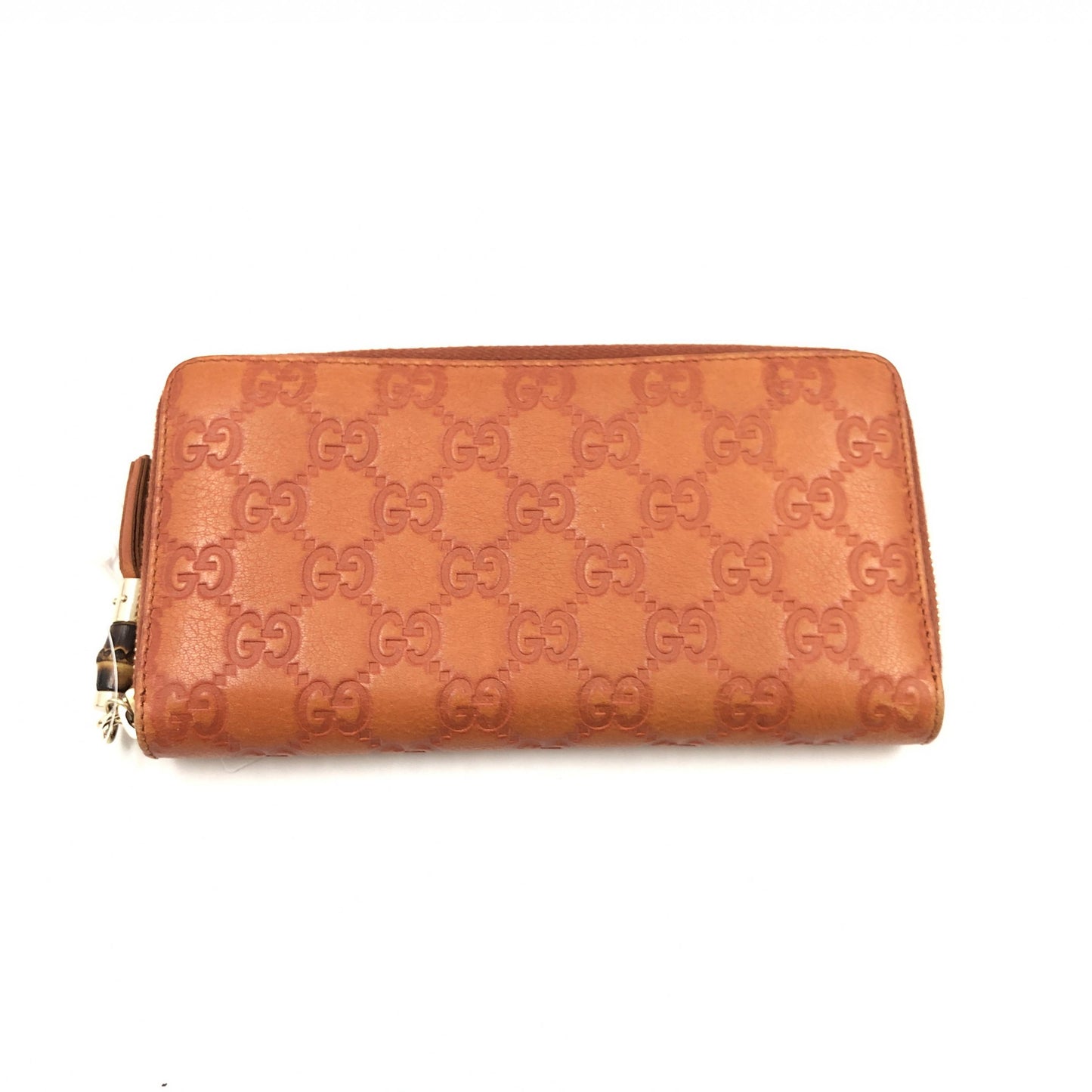 Gucci GG Signature Leather Zip Around Wallet