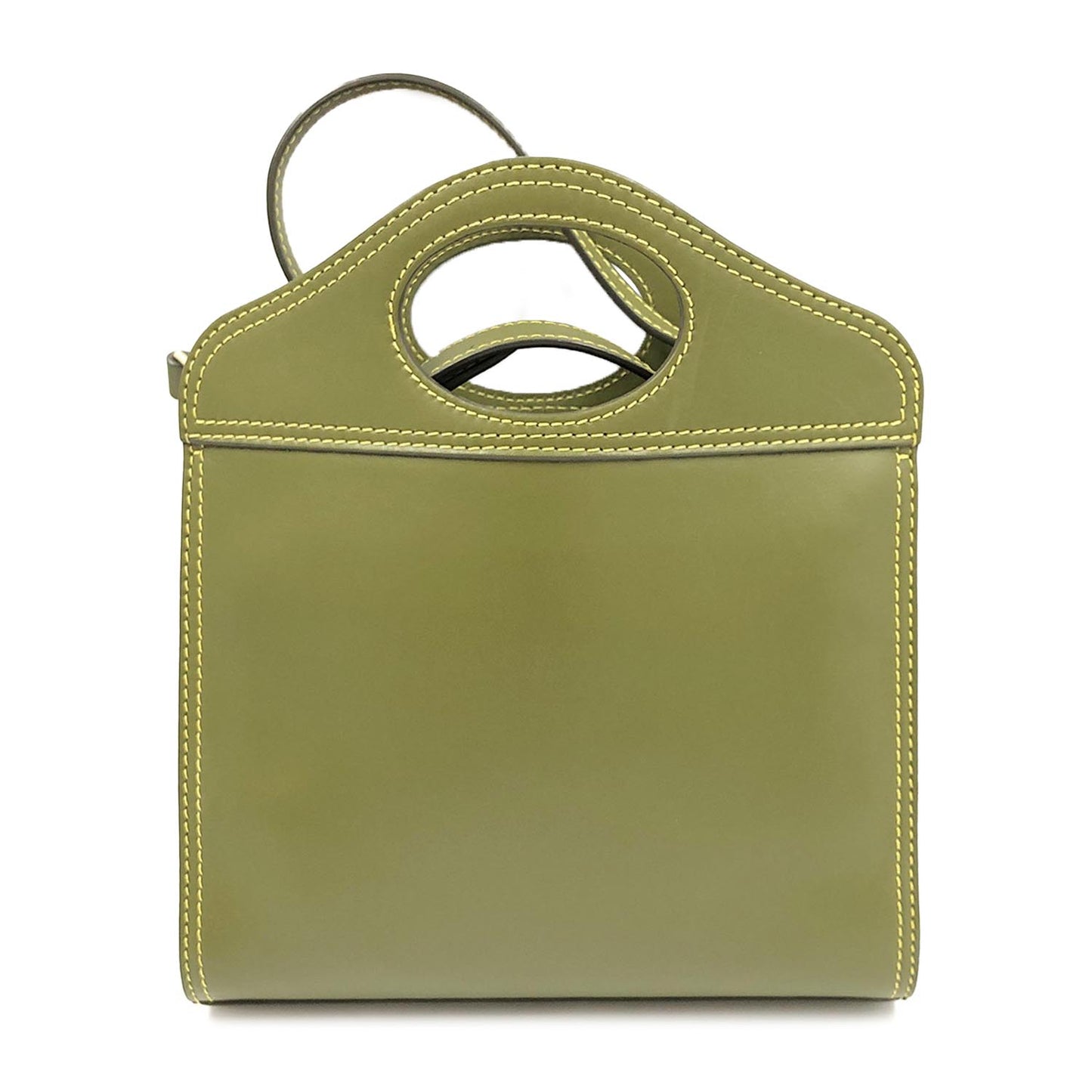 Burberry Green Leather Mini Pocket Bag