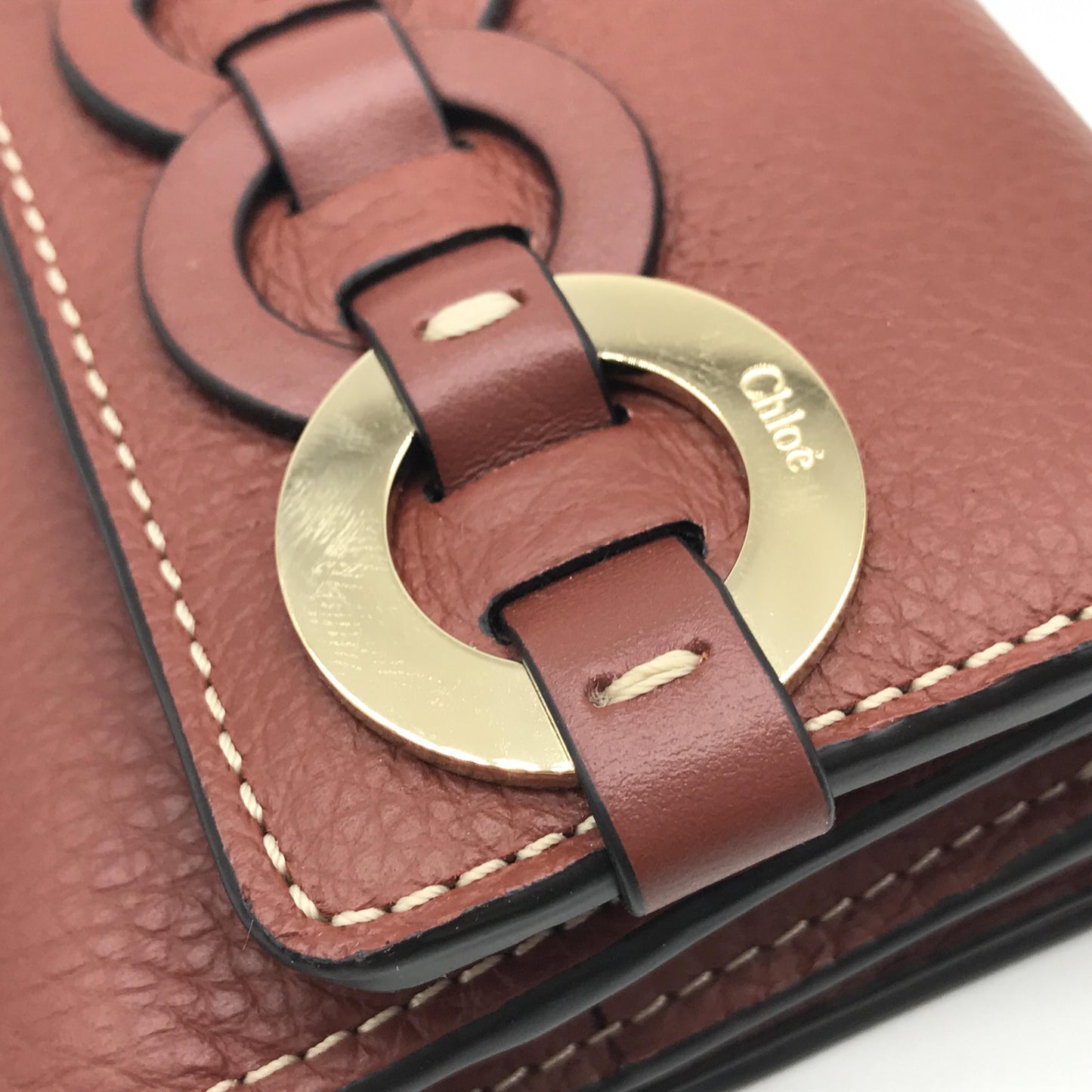 Chloe Grained Calfskin Small Darryl Trifold Wallet