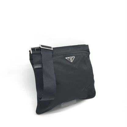 Prada Tessuto Nylon Saffiano Flat Messenger Bag