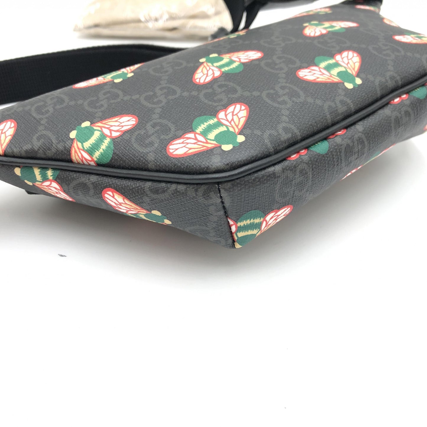 Gucci GG Supreme Monogram Bee Multicolor Appia Calfskin Belt Bag