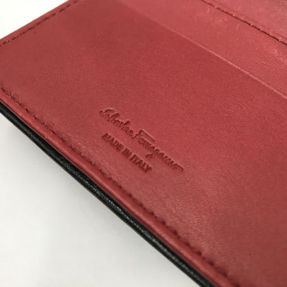 Salvatore Ferragamo Gancini Logo Plaque Bi-Fold Wallet