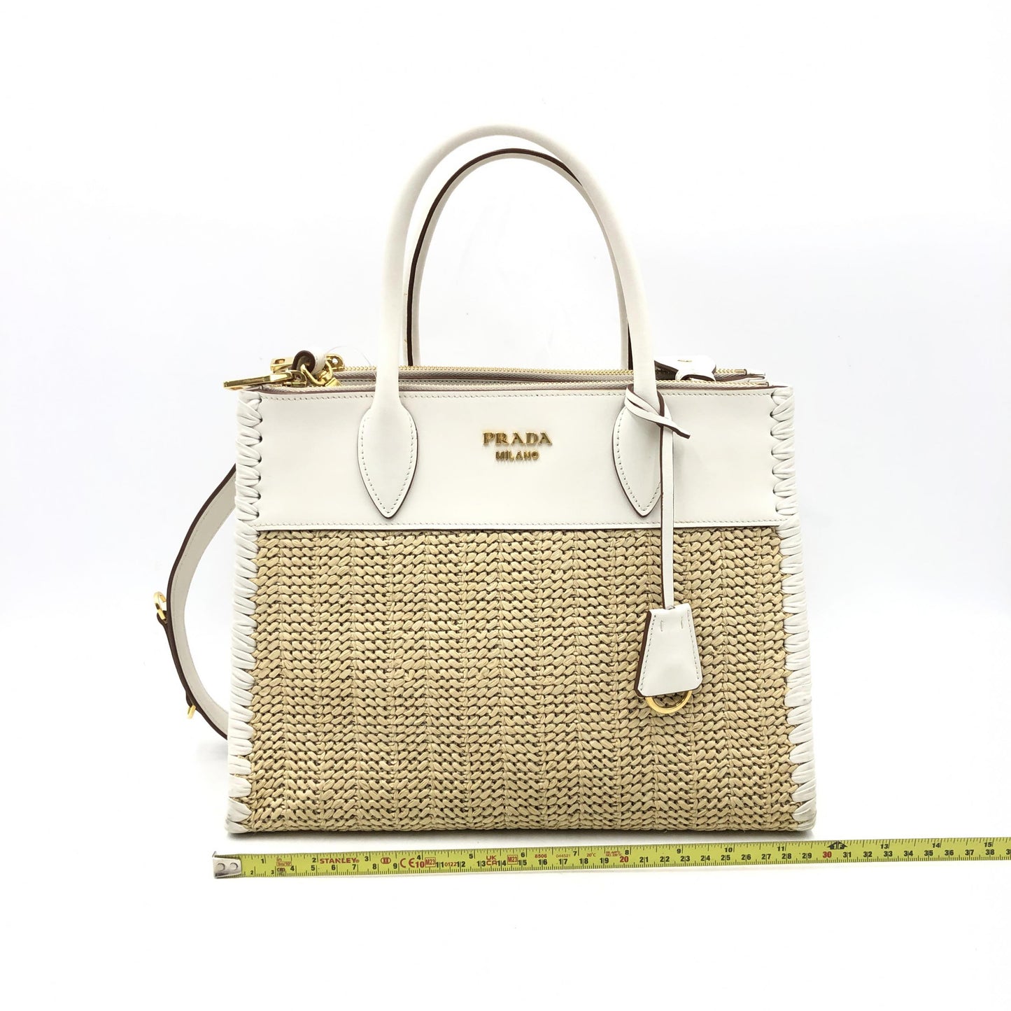 Prada Raffia Paradigme Satchel