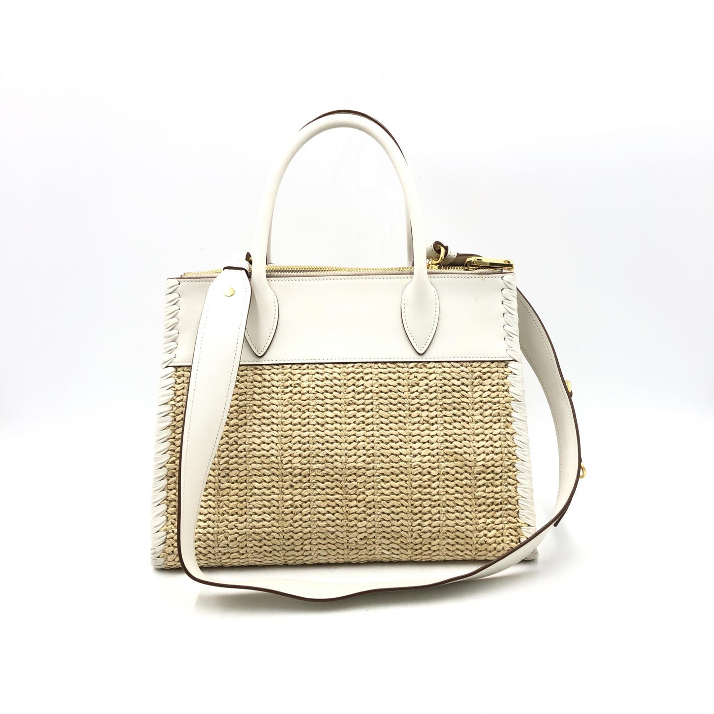 Prada Raffia Paradigme Satchel