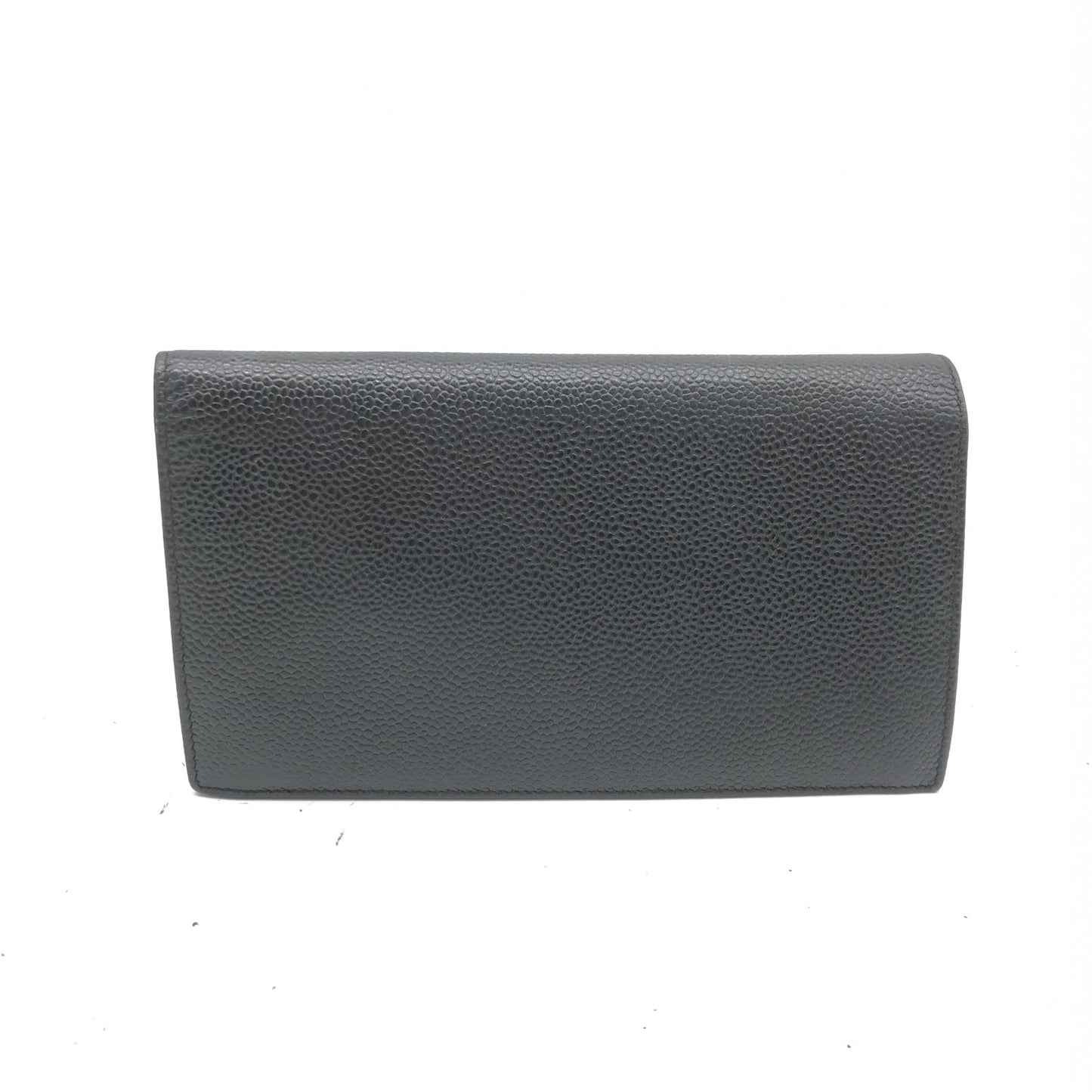 Chanel Caviar Coco Mark Three-Fold Wallet