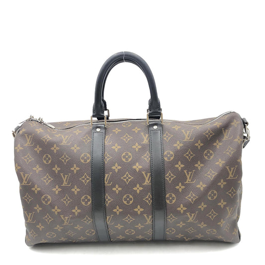 Louis Vuitton Monogram Macassar Keepall Bandouliere 45