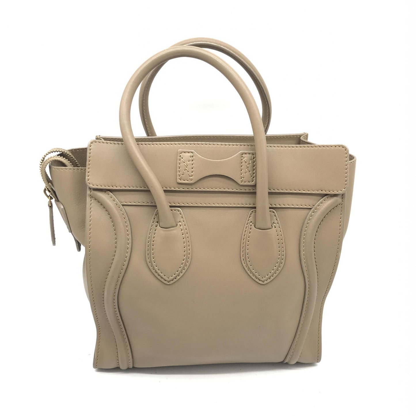 Celine Nano Luggage Bag in Drummed Calfskin