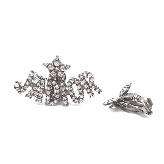 Christian Dior Palladium Crystal J'adior Earrings