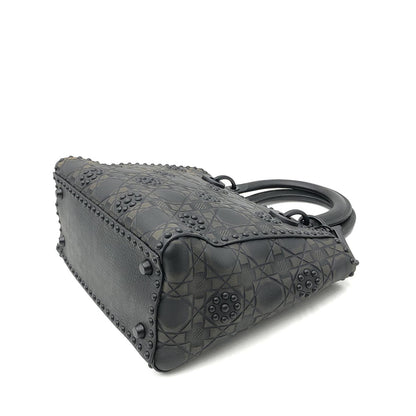 Christian Dior Medium Matte Studded Lady Dior Bag