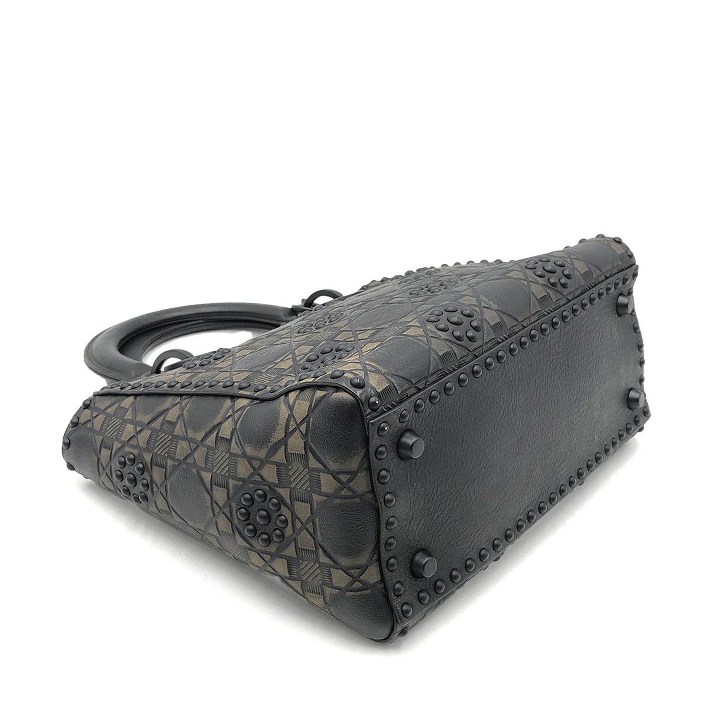 Christian Dior Medium Matte Studded Lady Dior Bag