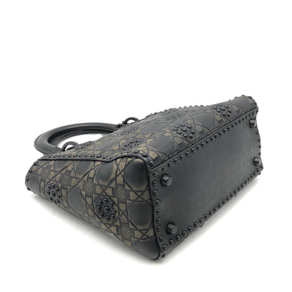 Christian Dior Medium Matte Studded Lady Dior Bag