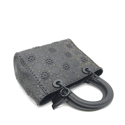 Christian Dior Medium Matte Studded Lady Dior Bag