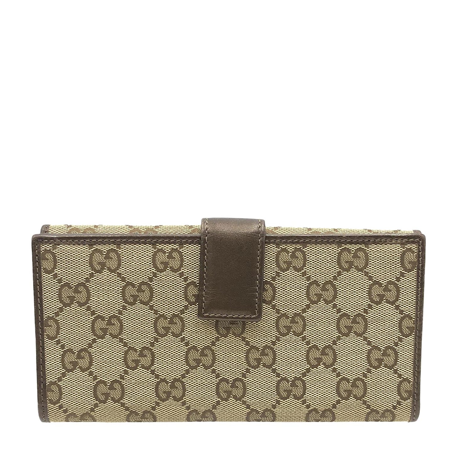 Gucci GG Canvas Long Wallet Brown