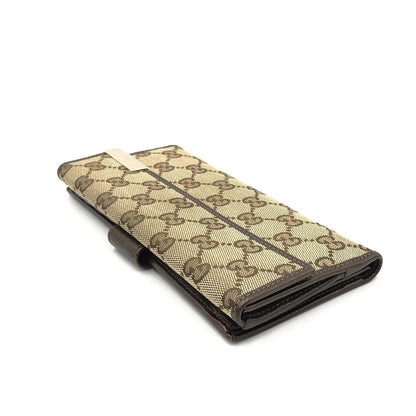 Gucci GG Canvas Long Wallet Brown