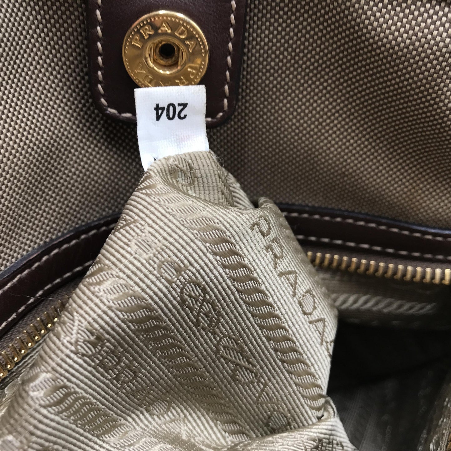 Prada Logo Convertible Tote Bag