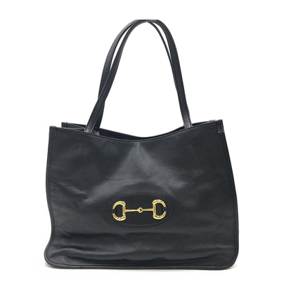 Gucci Horsebit Leather Tote Bag